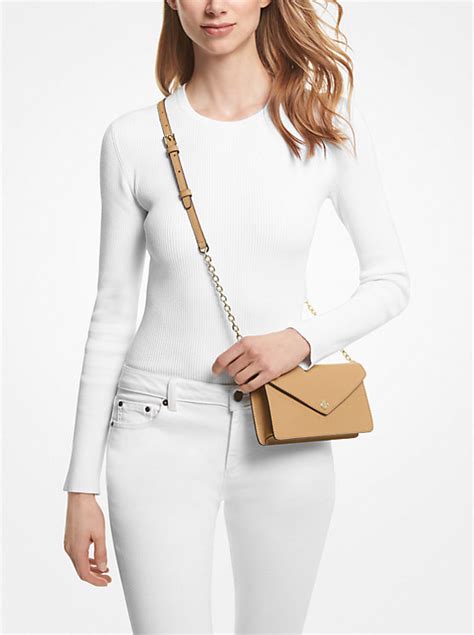 michael michael kors small saffiano leather convertible crossbody bag|saffiano leather cross body bag.